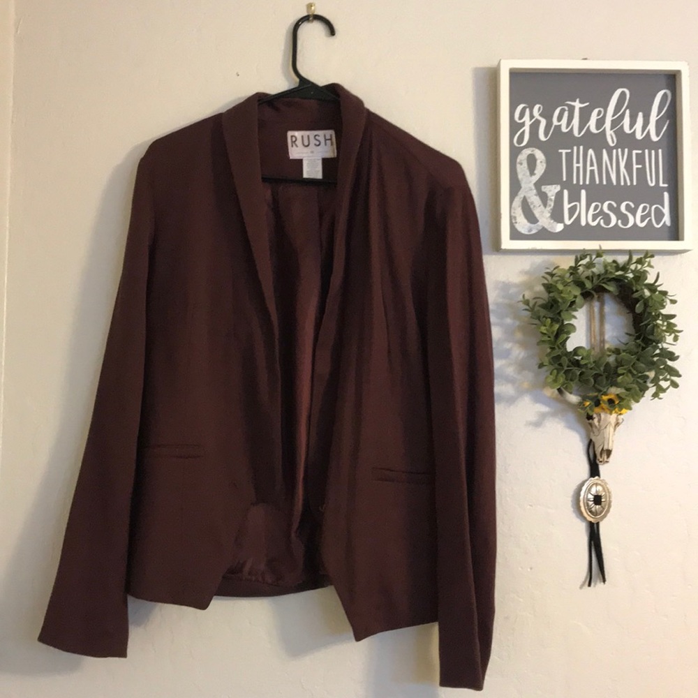 Burgundy blazer